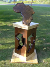 Oak, cherry or walnut pedestals and cabinets custom made to your specifications